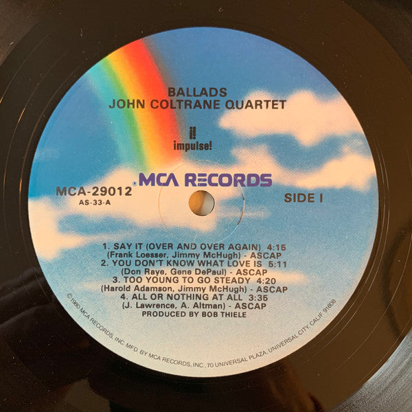 The John Coltrane Quartet : Ballads (LP, RE, Glo)