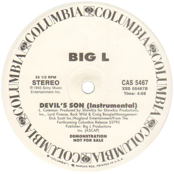 Big L : Devil's Son (12", Promo)
