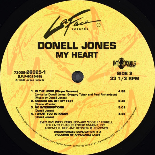 Donell Jones : My Heart (2xLP, Album)