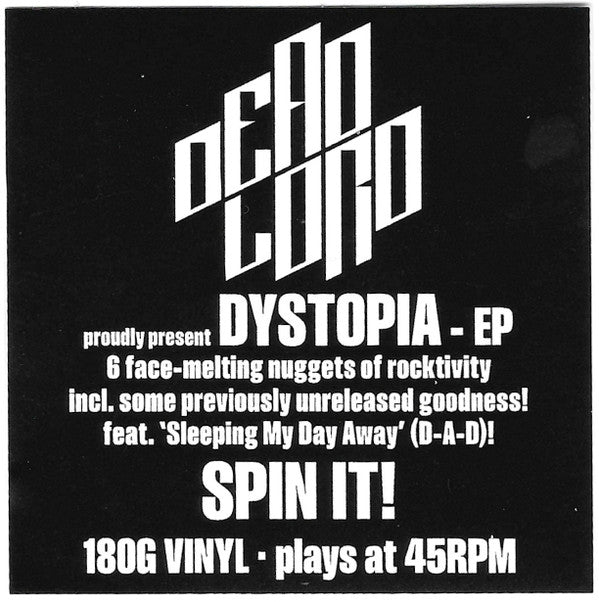 Dead Lord : Dystopia (12", EP, 180)