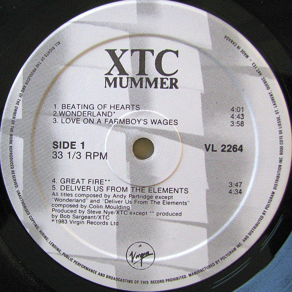 XTC : Mummer (LP, Album)