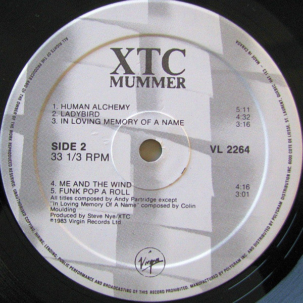 XTC : Mummer (LP, Album)