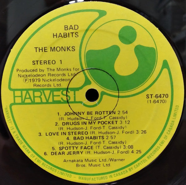 The Monks (4) : Bad Habits (LP, Album)