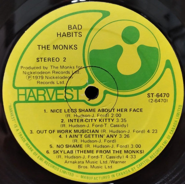 The Monks (4) : Bad Habits (LP, Album)