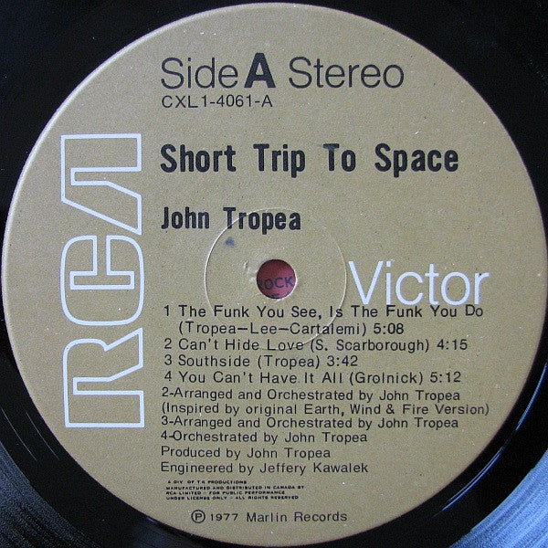 John Tropea : Short Trip To Space (LP, Album)