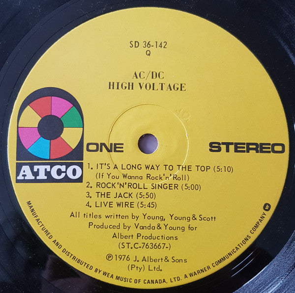 AC/DC : High Voltage (LP, Album, RE, Qua)