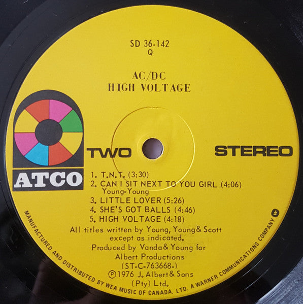 AC/DC : High Voltage (LP, Album, RE, Qua)
