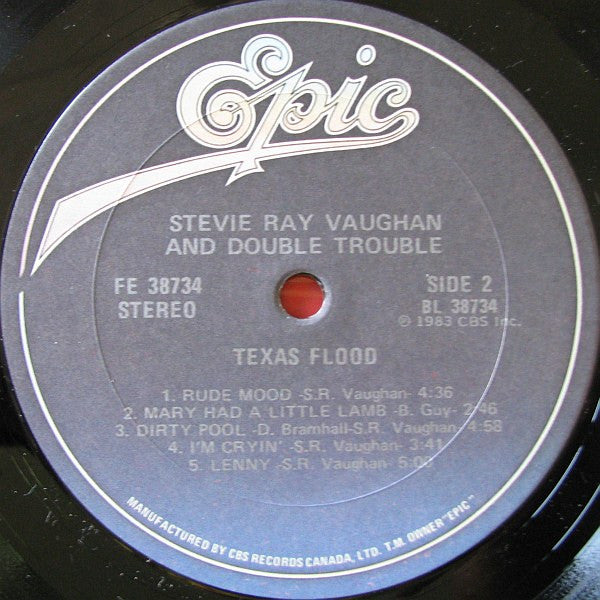 Stevie Ray Vaughan & Double Trouble : Texas Flood (LP, Album)