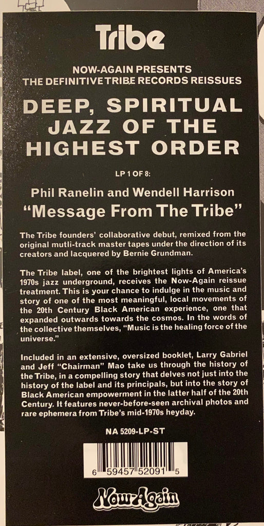Wendell Harrison & Phil Ranelin : A Message From The Tribe (LP, Album, RE, RM)