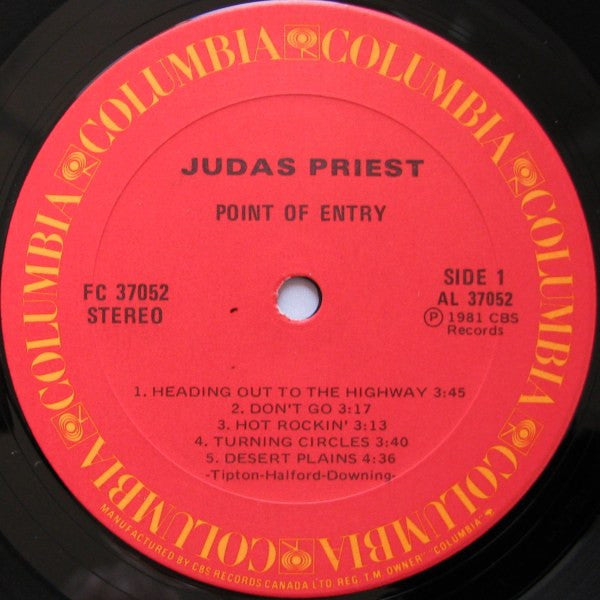 Judas Priest : Point Of Entry (LP, Album)