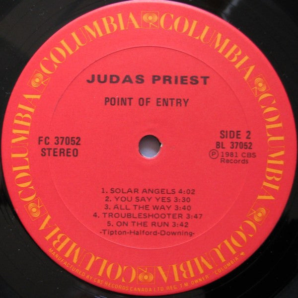 Judas Priest : Point Of Entry (LP, Album)