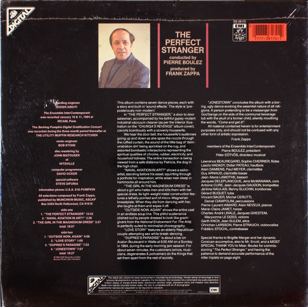 Pierre Boulez Conducts Frank Zappa : The Perfect Stranger (LP, Album)