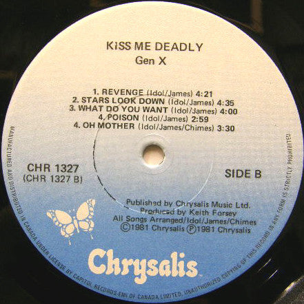 Generation X (4) : Kiss Me Deadly (LP, Album)