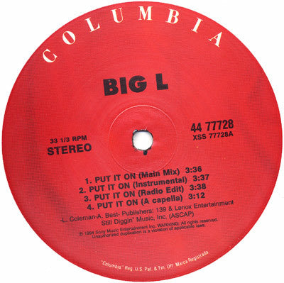 Big L : Put It On (12")