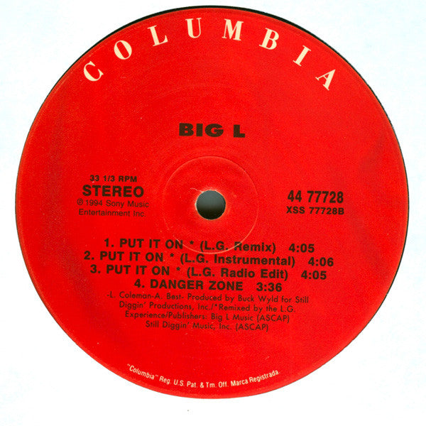 Big L : Put It On (12")