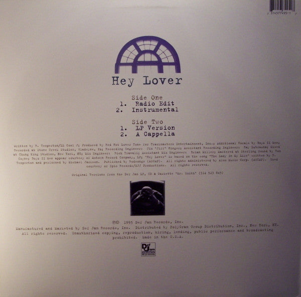 LL Cool J : Hey Lover (12", Single)