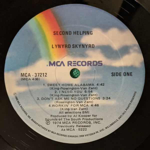 Lynyrd Skynyrd : Second Helping (LP, Album, RE)
