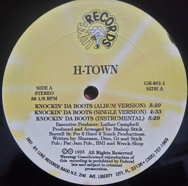 H-Town : Knockin' Da Boots (12")