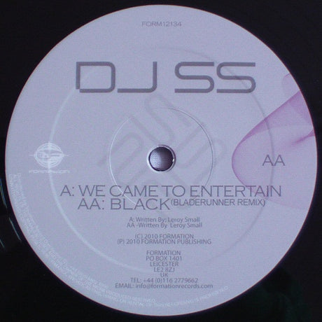 DJ SS : We Came To Entertain / Black (Bladerunner Remix) (12")