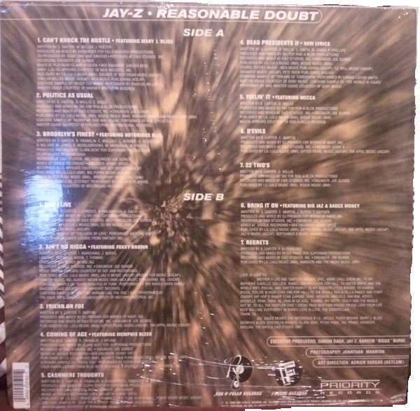 Jay-Z : Reasonable Doubt (2xLP, Album)