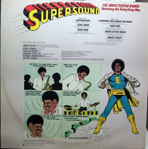 The Jimmy Castor Bunch Featuring The Everything Man : Supersound (LP, Album, PRC)