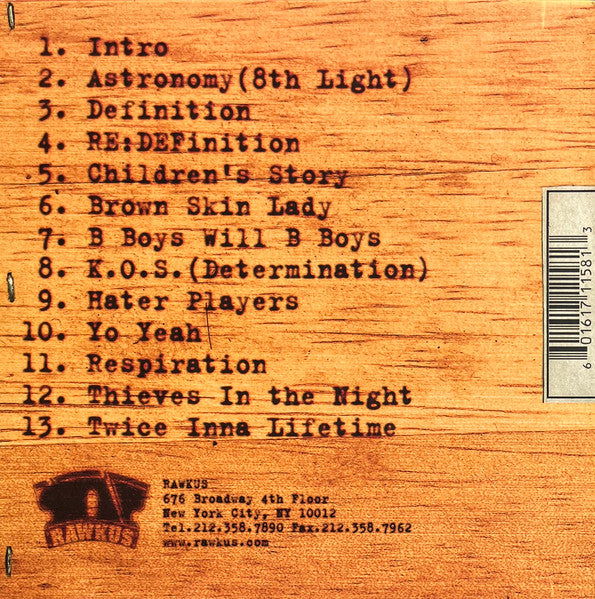 Black Star : Mos Def & Talib Kweli Are Black Star (LP, Album)