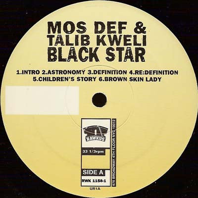 Black Star : Mos Def & Talib Kweli Are Black Star (LP, Album)