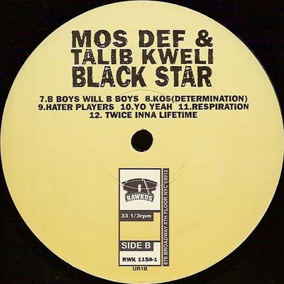 Black Star : Mos Def & Talib Kweli Are Black Star (LP, Album)