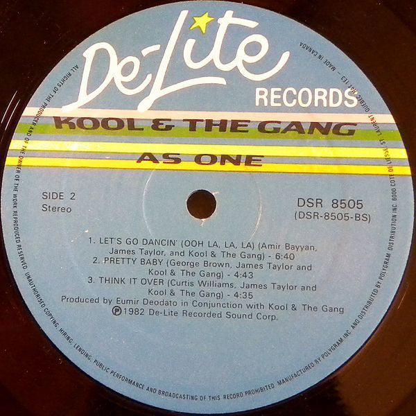 Kool & The Gang : As One (LP, Album)
