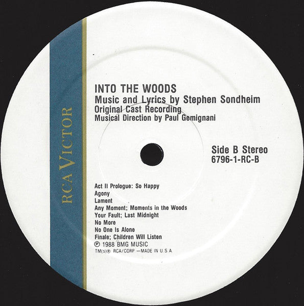 Stephen Sondheim : Into The Woods (Original Cast Recording) (LP, Album)