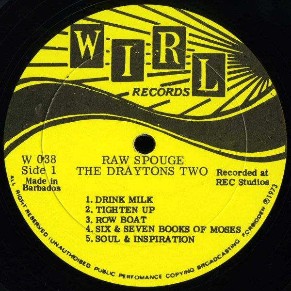 The Draytons Two : Raw Spouge (LP, Album, Yel)