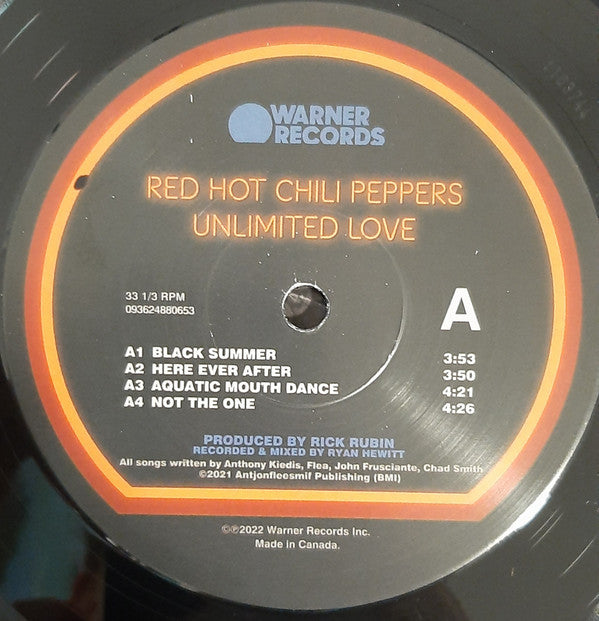 Red Hot Chili Peppers : Unlimited Love (2xLP, Album)