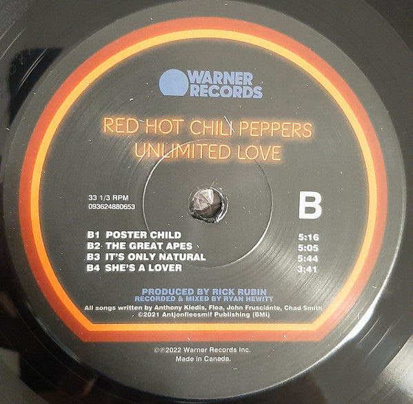 Red Hot Chili Peppers : Unlimited Love (2xLP, Album)