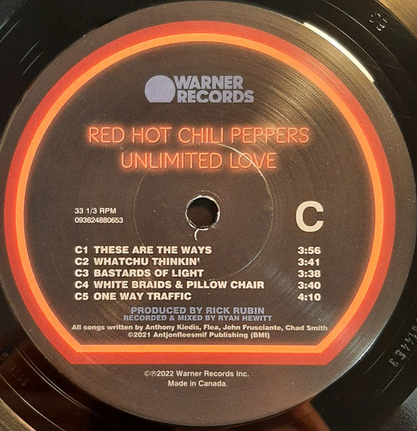 Red Hot Chili Peppers : Unlimited Love (2xLP, Album)