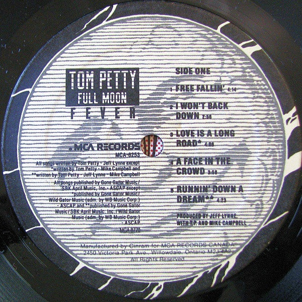 Tom Petty : Full Moon Fever (LP, Album)