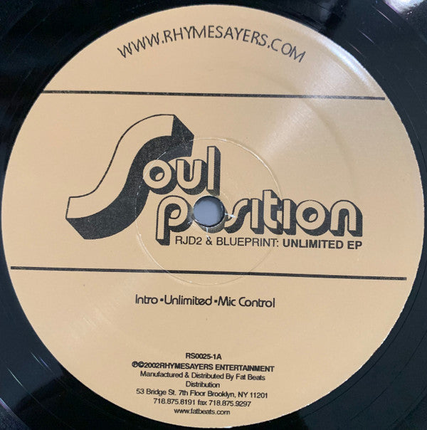 Soul Position : Unlimited EP (12", EP)