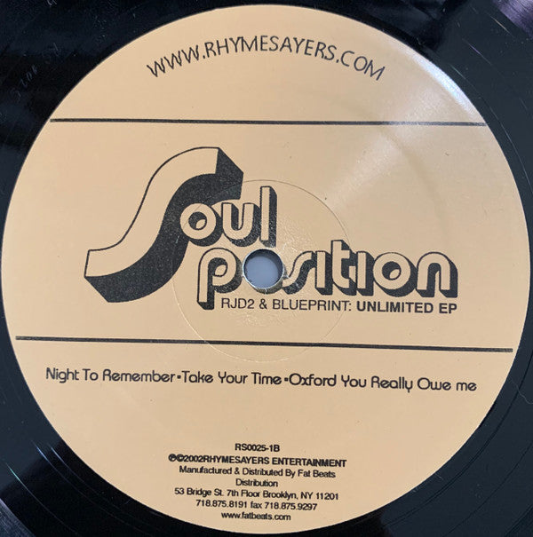 Soul Position : Unlimited EP (12", EP)