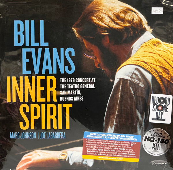 Bill Evans : Inner Spirit: The 1979 Concert At The Teatro General San Martín, Buenos Aires (2xLP, RSD, Mono, Dlx, Ltd, Num, 180)
