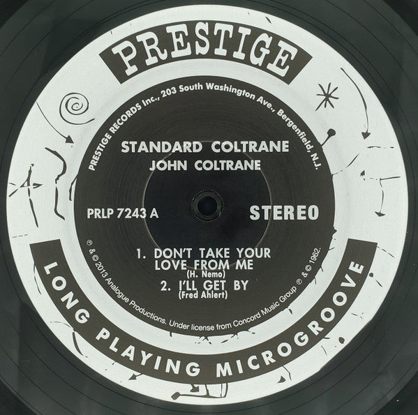 John Coltrane : Standard Coltrane (LP, Album, Ltd, RE, RP, 180)