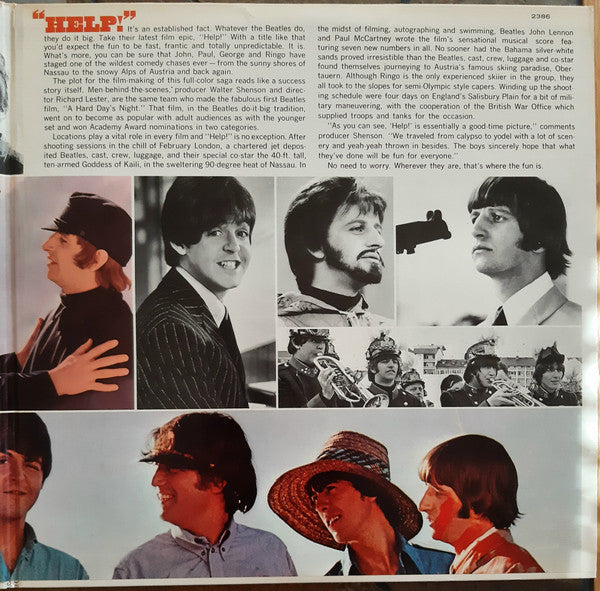 The Beatles : Help! (Original Motion Picture Soundtrack) (LP, Album, RE, Win)
