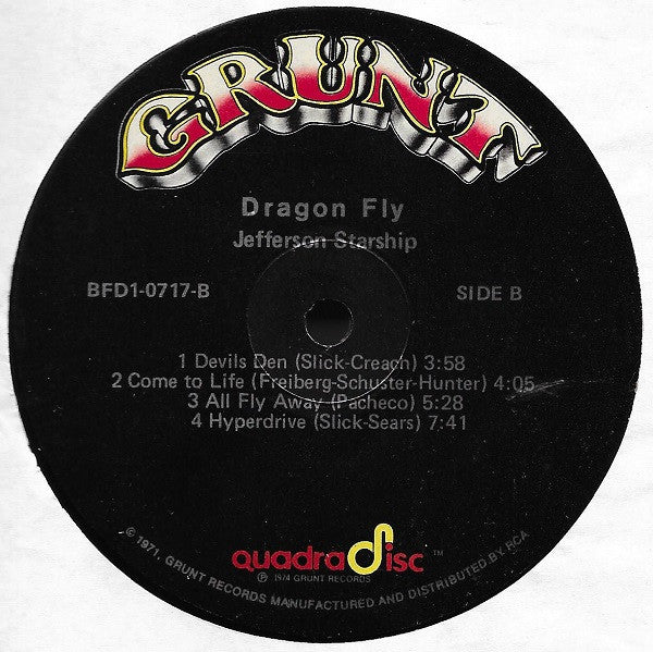 Jefferson Starship : Dragon Fly (LP, Album, Quad)