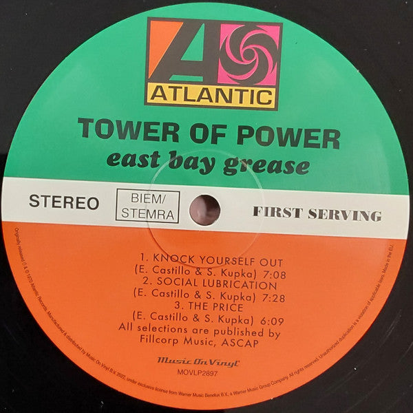 Tower Of Power : East Bay Grease (LP, Album, RE, 180)