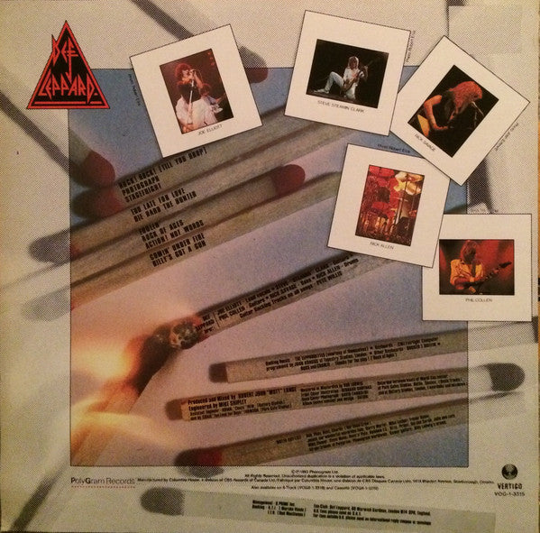 Def Leppard : Pyromania (LP, Album, Club)