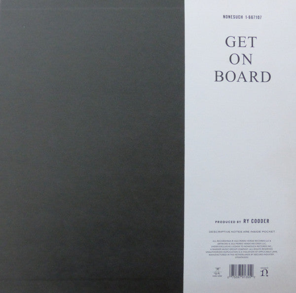 Taj Mahal & Ry Cooder : Get On Board (The Songs Of Sonny Terry & Brownie McGhee) (LP, Album)