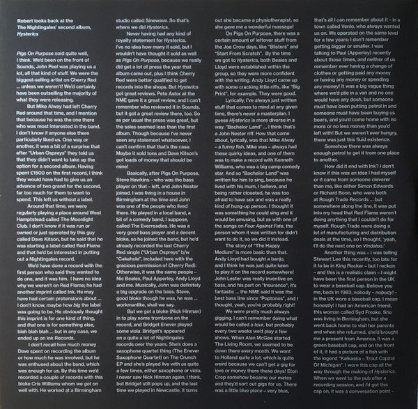 The Nightingales : Hysterics (2xLP, Album, Dlx, Ltd, Gat)