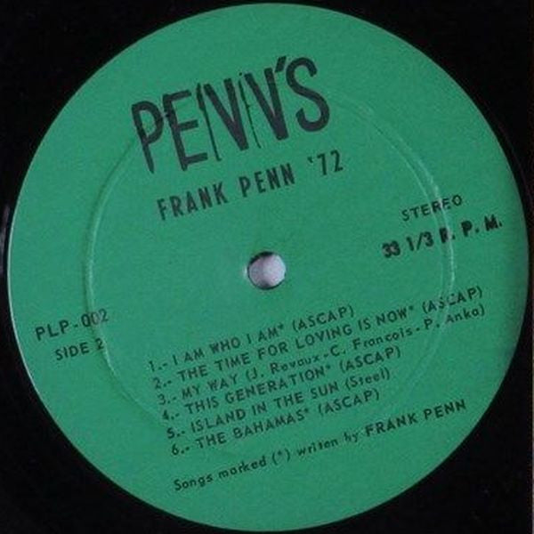 Frank Penn : Frank Penn '72 (LP, Album)