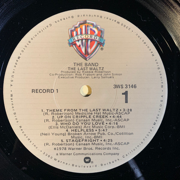 The Band : The Last Waltz (3xLP, Album, RE, Jac)