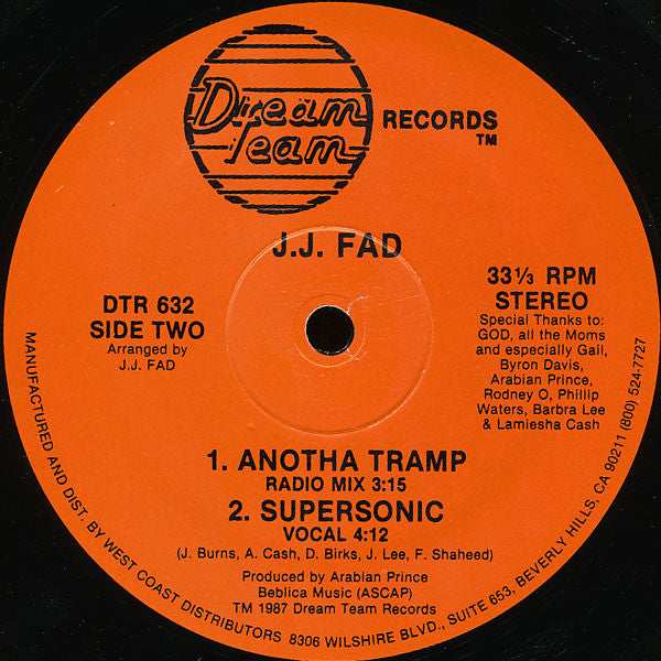 J.J. Fad : Supersonic (12", RE)