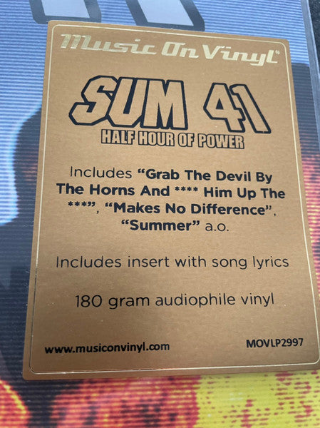 Sum 41 : Half Hour Of Power (LP, EP, Ltd)