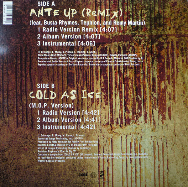 M.O.P. : Ante Up (Remix) (12")